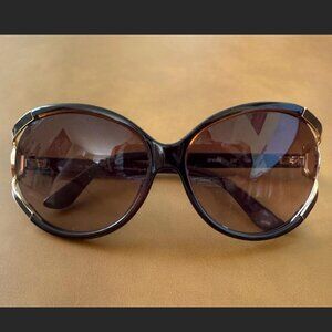 Salvatore Ferragamo SF600S Sunglasses - Dark Brown with Case